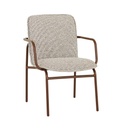 Palma Haven Dining Armchair - Mocha Speckled - Hickory