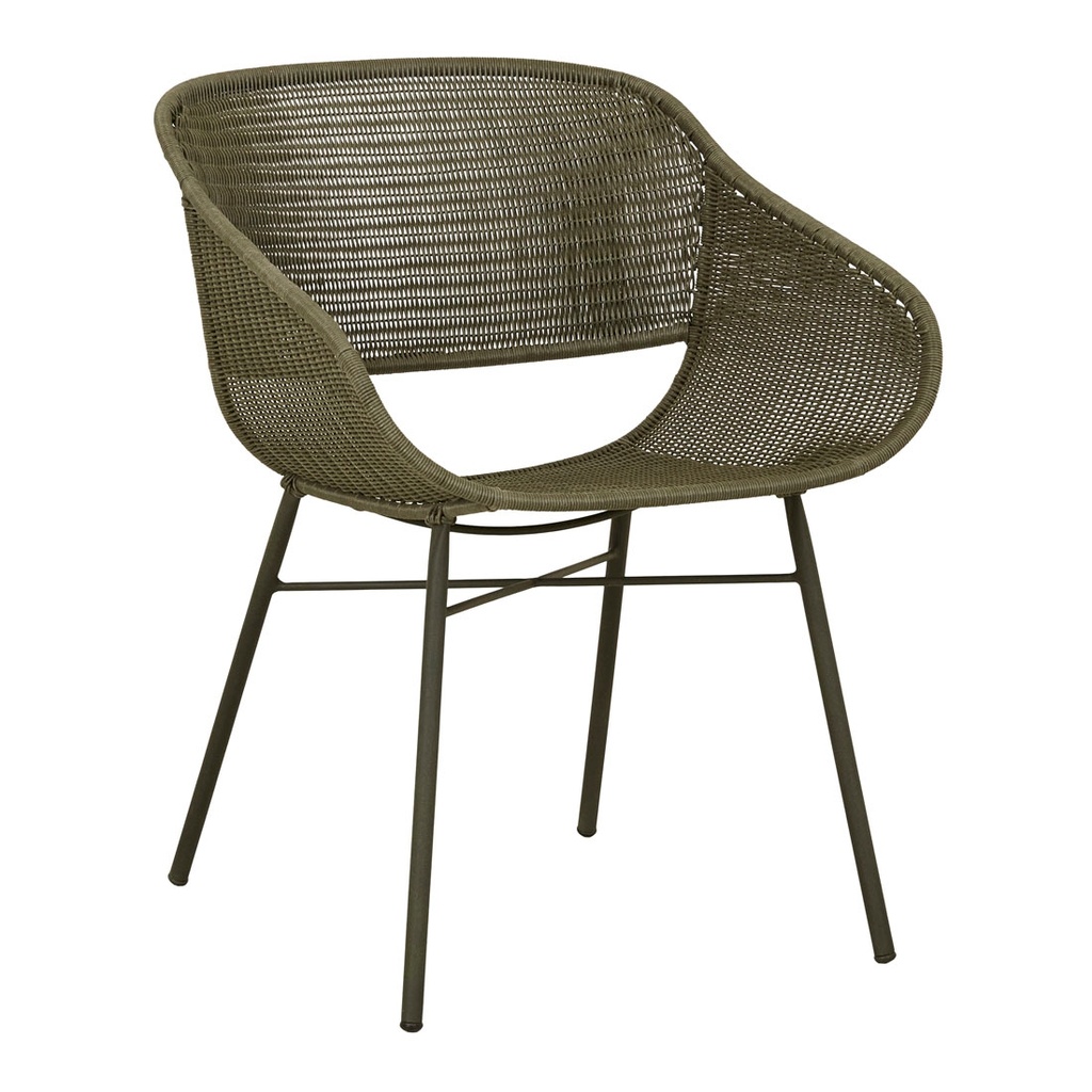 [CABANA-CURVE-DINING-ARMCHAIR-MOSS-CH-CABA-CURV] Cabana Curve Dining Armchair - Moss