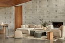 Hugo Byron 4-Seater Left Chaise Sofa with Arms - Nougat Speckle