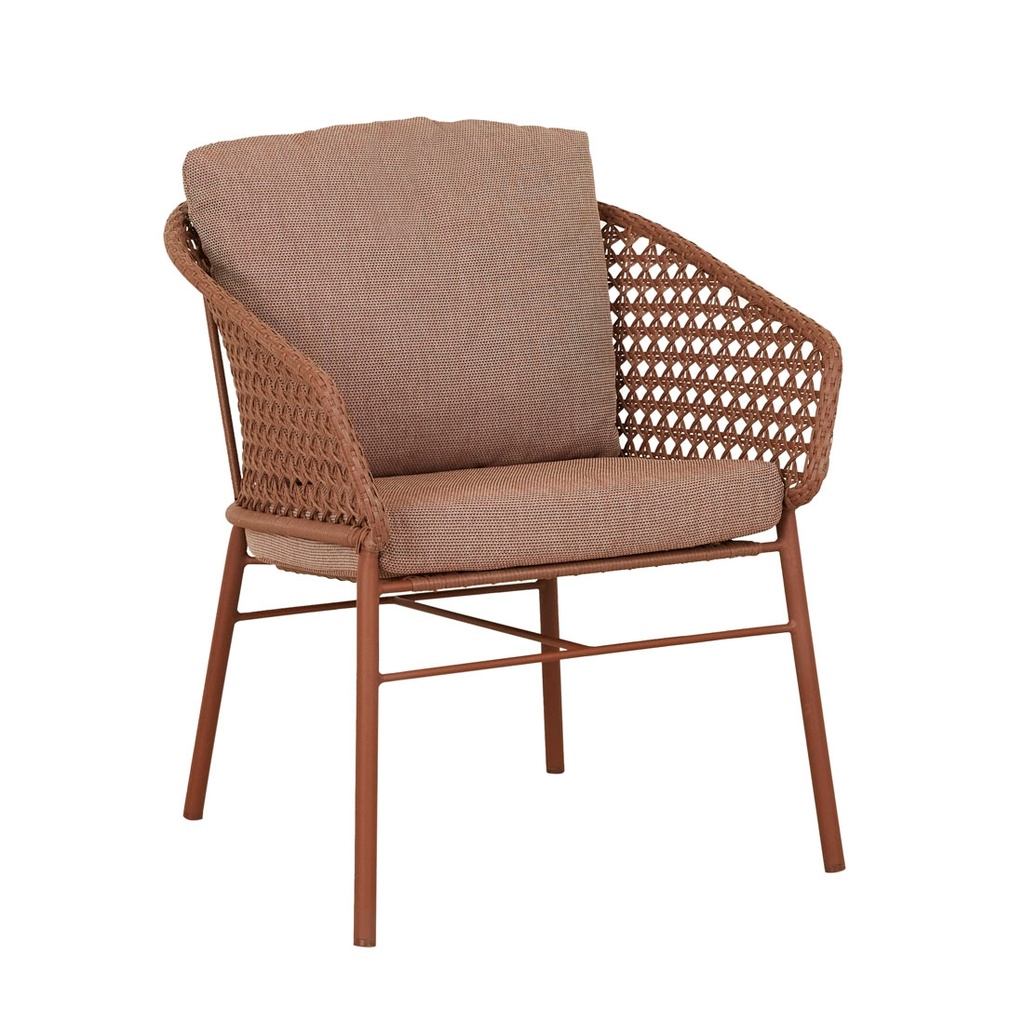 [CABANA-LACE-OCCASIONAL-CHAIR-BRIQUE-BRIQUE-CH-CABA-LAC-OCC-BRIQUE] Cabana Lace Occasional Chair - Brique - Brique