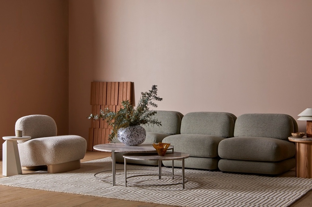 Juno Mello 3-Seater Reversible Chaise Sofa - Noyack Thyme/Clover