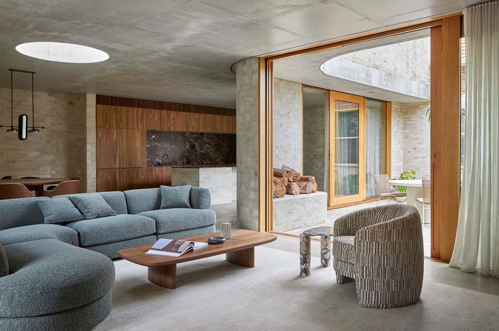 Madrid Curve 3-Seater Sofa  - Toffee Weave
