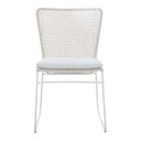 Cabana Sleigh Dining Chair - Chalk - White