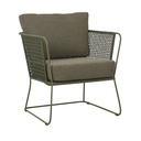 Cabana Sleigh Occasional Chair - Emerald - Moss