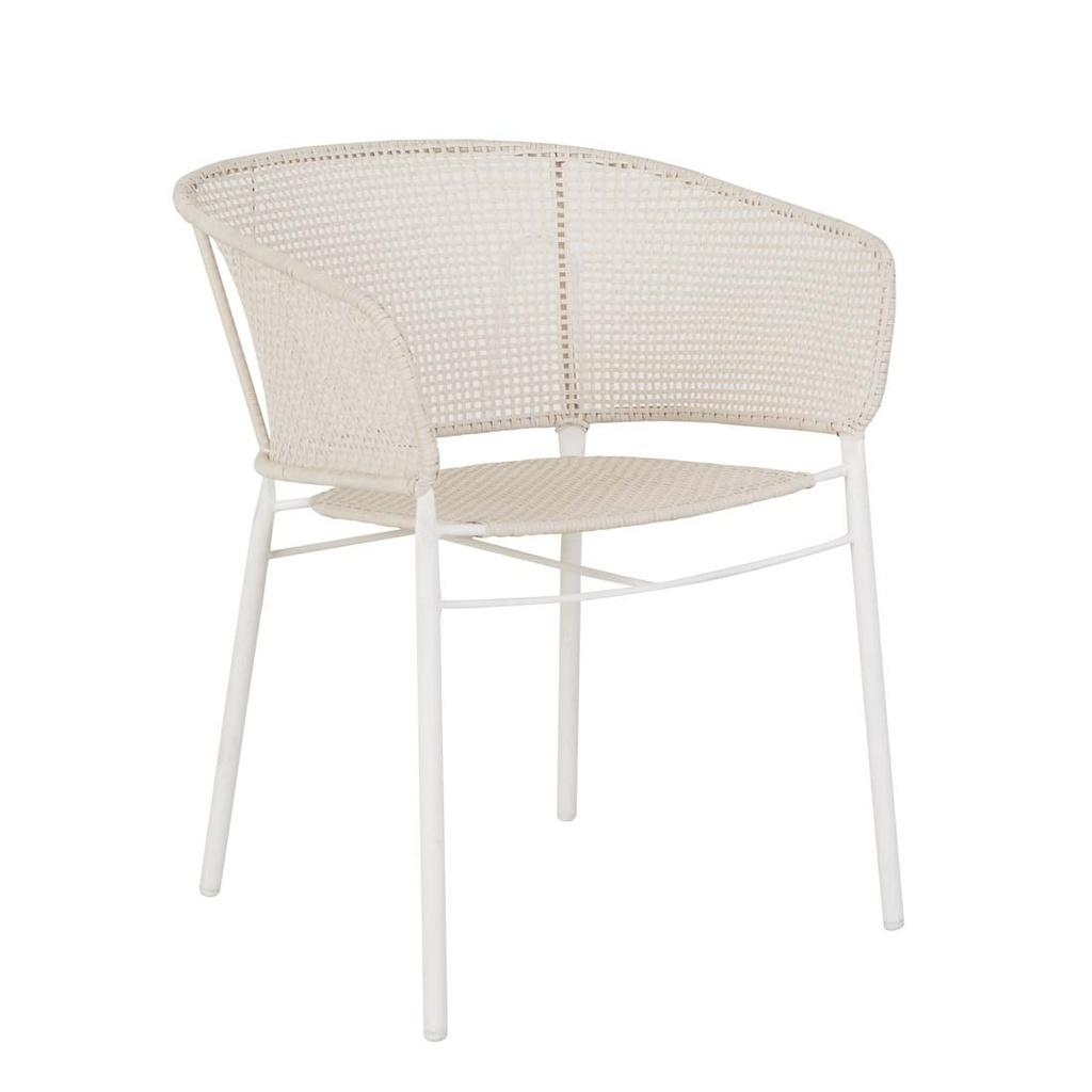 [CABANA-WOVEN-DINING-ARM-CHAIR-CHALK-WHITE-CH-CABA-WOV-WHITE] Cabana Woven Dining Armchair - Chalk - White