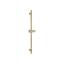 Elysian Adjustable Shower Rail - Tumbled Aged Brass