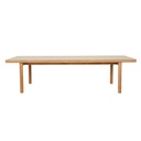 Cannes Quadra Dining Table - Crema - Natural Teak