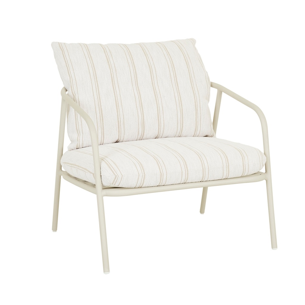 [CAPE-OCCASIONAL-CHAIR-NATURAL-CLAY-STRIPE-SANDCASTLE-CH-CAPE-OCC-SANDCASTLE] Cape Occasional Chair - Natural Clay Stripe - Sandcastle