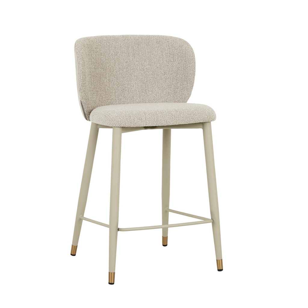 [CARA-BARSTOOL-CHAI-BOUCLE-SUGAR-VELVET-BS-CARA-X-SUGAR-VELVET] Cara Barstool - Chai Boucle - Sugar Velvet
