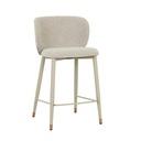 Cara Barstool - Chai Boucle - Sugar Velvet