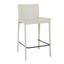 Carlo Barstool - Linen Grey - Black Metal