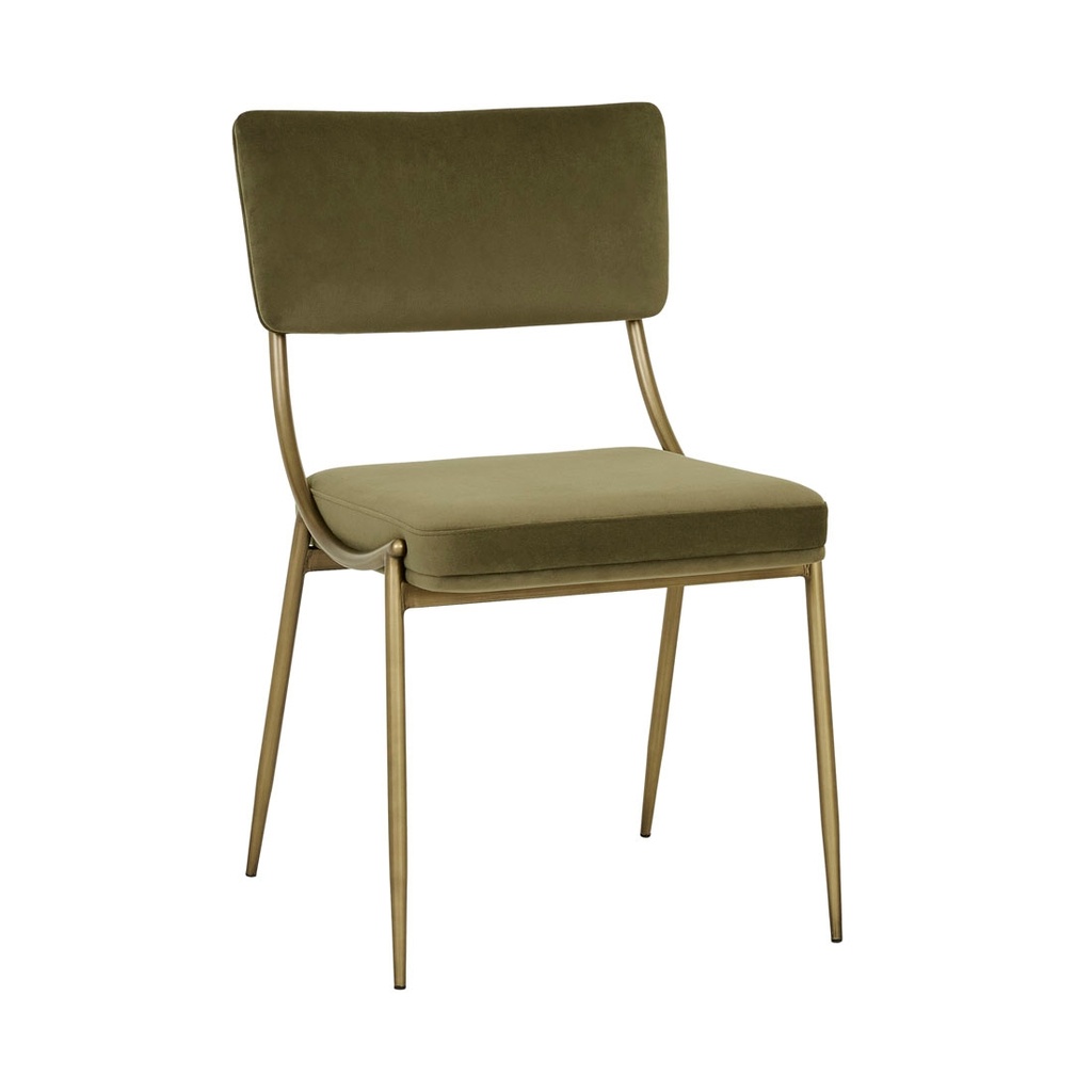 [CELINE-DINING-CHAIR-LODEN-ANTIQUE-BRASS-CH-CELIN-ANTIQUE-BRASS] Celine Dining Chair - Loden - Antique Brass