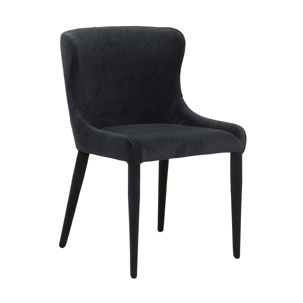 [CLAUDIA-DINING-CHAIR-ONYX-VELVET-CH-CLAU] Claudia Dining Chair - Onyx Velvet
