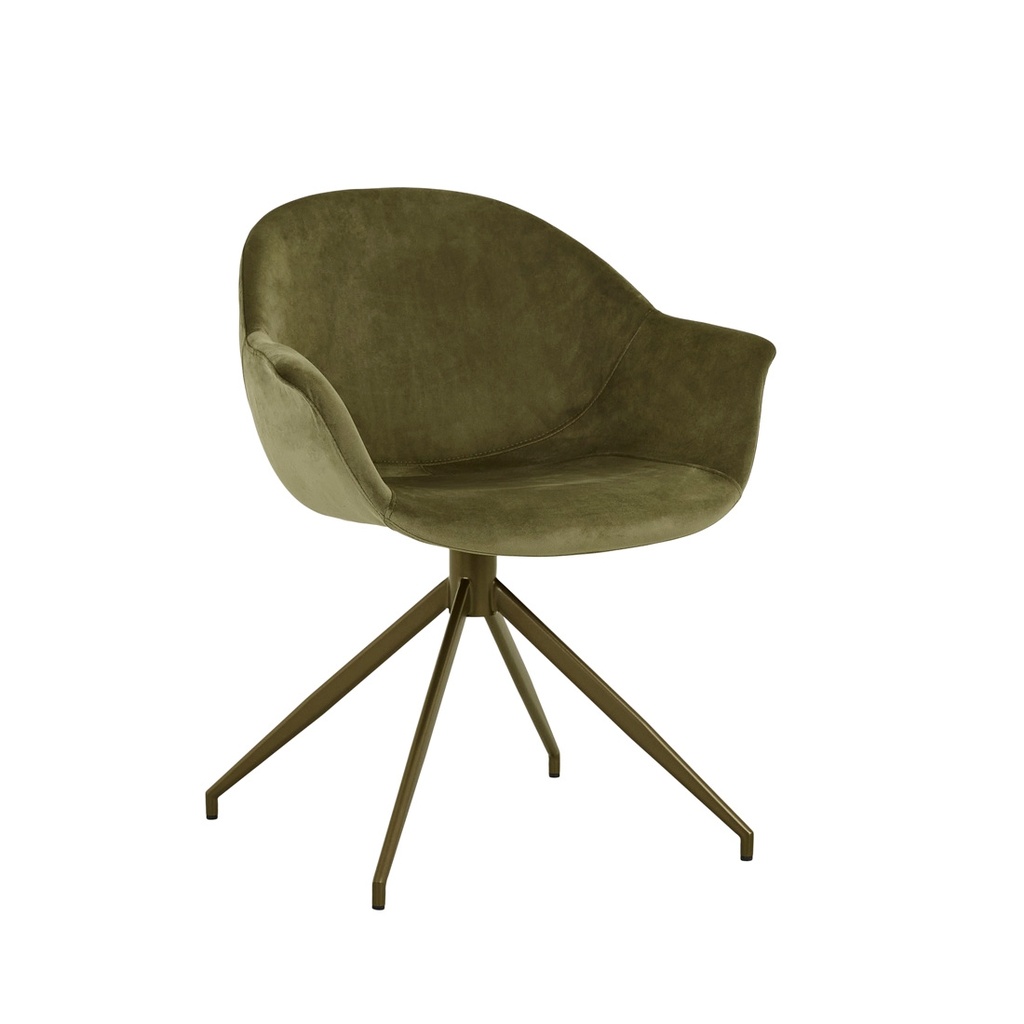 [DAISY-SPIDER-LEG-OFFICE-CHAIR-LODEN-ANTIQUE-BRASS-CH-DAISY-SPI-OFF-ANTIQUE-BRASS] Daisy Spider Leg Office Chair - Loden - Antique Brass
