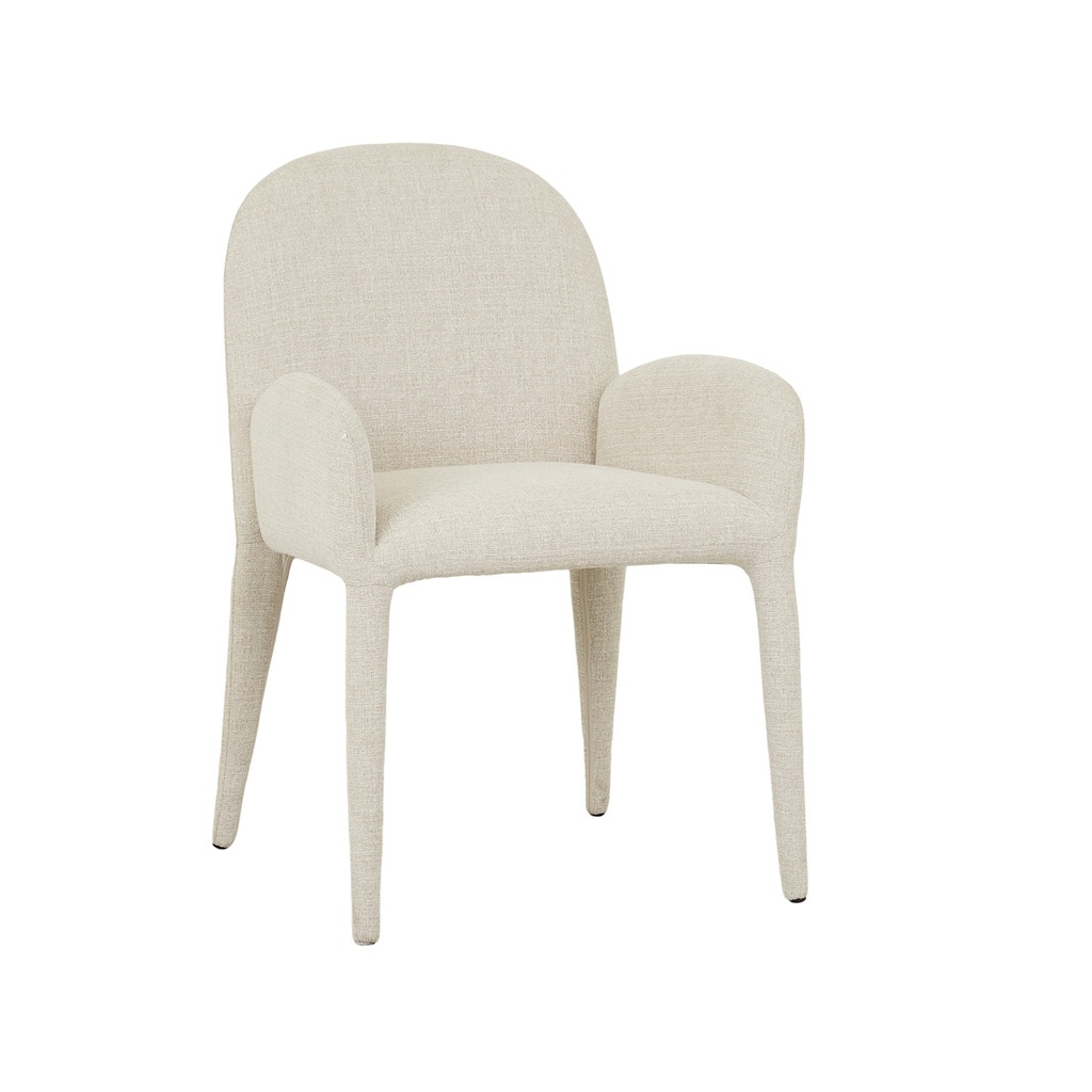 [JULES-DINING-ARMCHAIR-SANDCASTLE-TWEED-CH-JULES-ARM] Jules Dining Armchair - Sandcastle Tweed