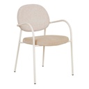 Laylah Loop Dining Armchair - Wheat - Almond Milk