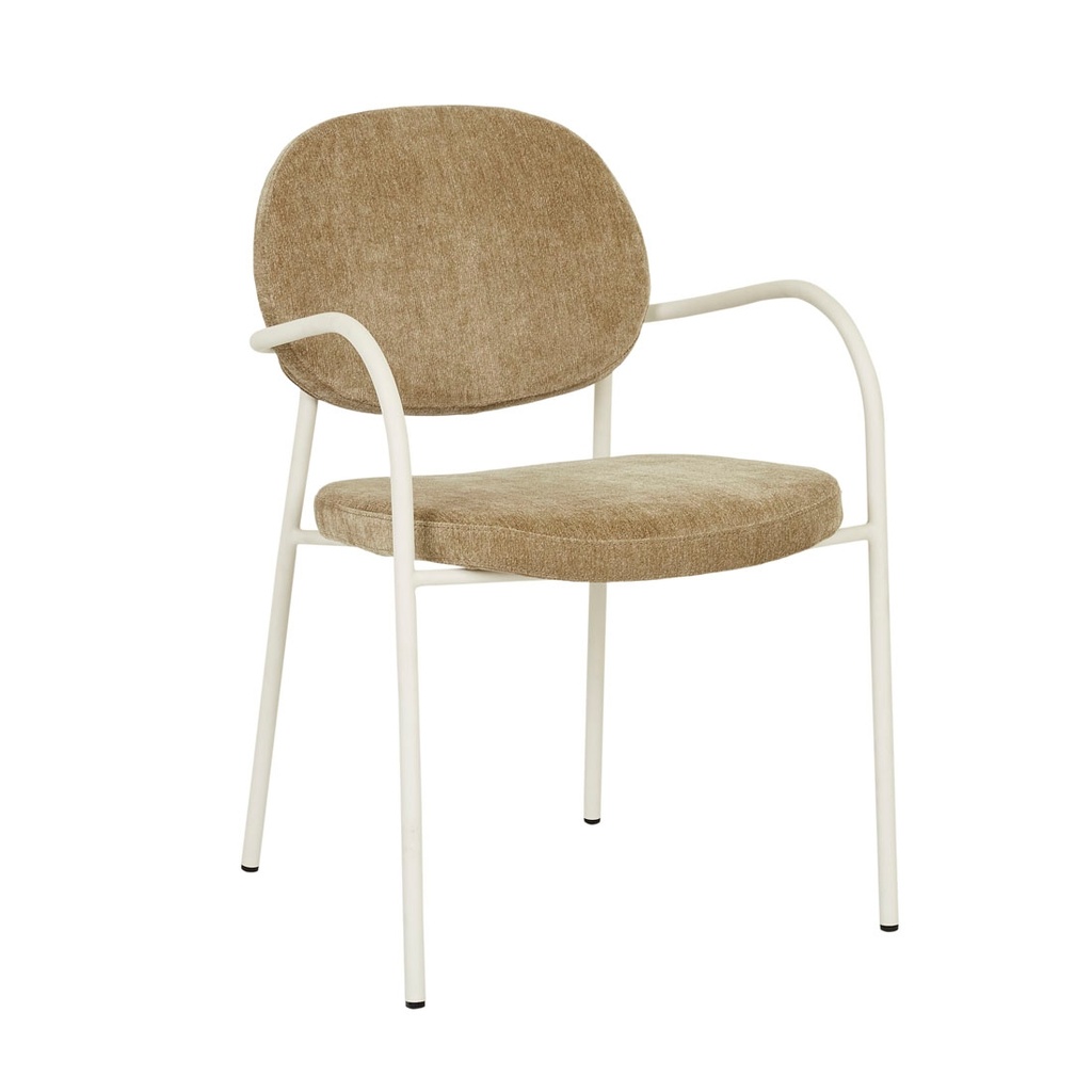 [LAYLAH-LOOP-DINING-ARMCHAIR-DIJON-MATT-BONE-CH-LAY-ARM-MATT-BONE] Laylah Loop Dining Armchair - Dijon - Matt Bone