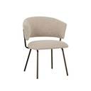 Mimi Dining Chair - Chai Boucle - Matt Bronze