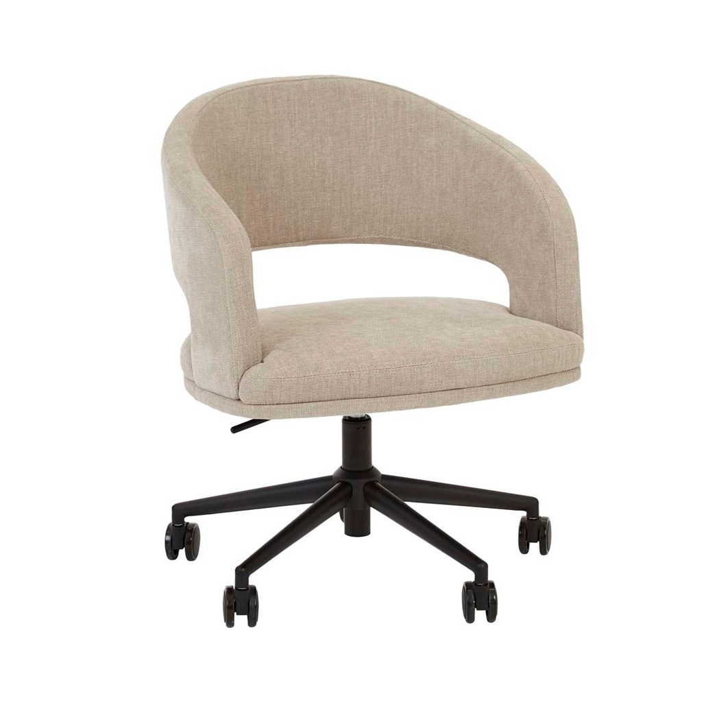 [NORAH-OFFICE-CHAIR-COPELAND-BIRCH-BLACK-METAL-CH-NORAH-OFF-BLACK-METAL] Norah Office Chair - Copeland Birch - Black Metal