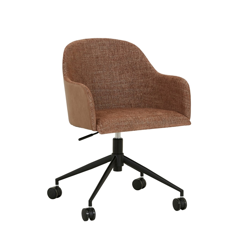 [RILEY-OFFICE-CHAIR-TAWNY-NUTMEG-PU-CH-RIL-OFF-NUTMEG-PU] Riley Office Chair - Tawny - Nutmeg PU