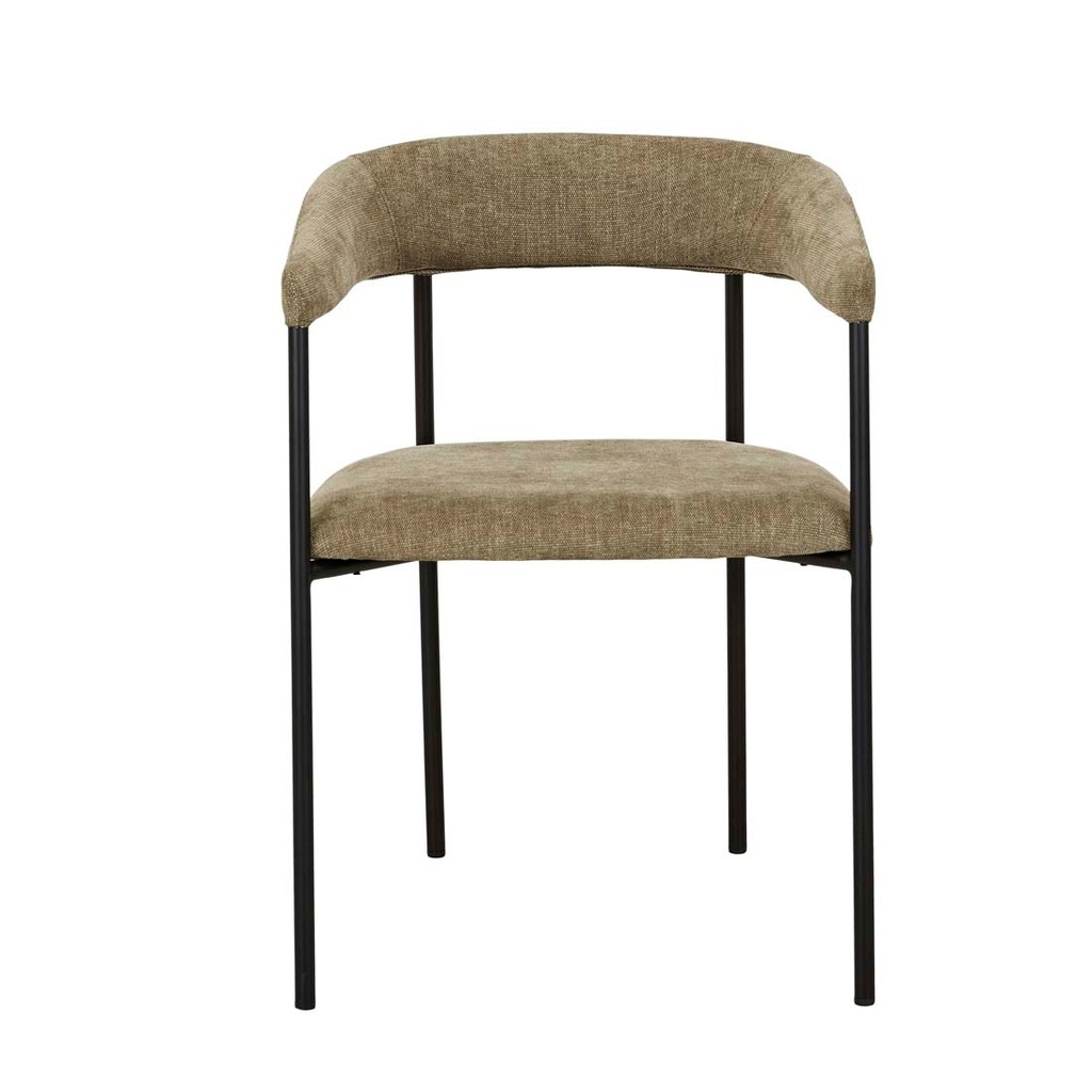 [STANLEY-DINING-ARMCHAIR-COPELAND-OLIVE-BLACK-METAL-CH-STAN-ARM-BLACK-METAL] Stanley Dining Armchair - Copeland Olive - Black Metal