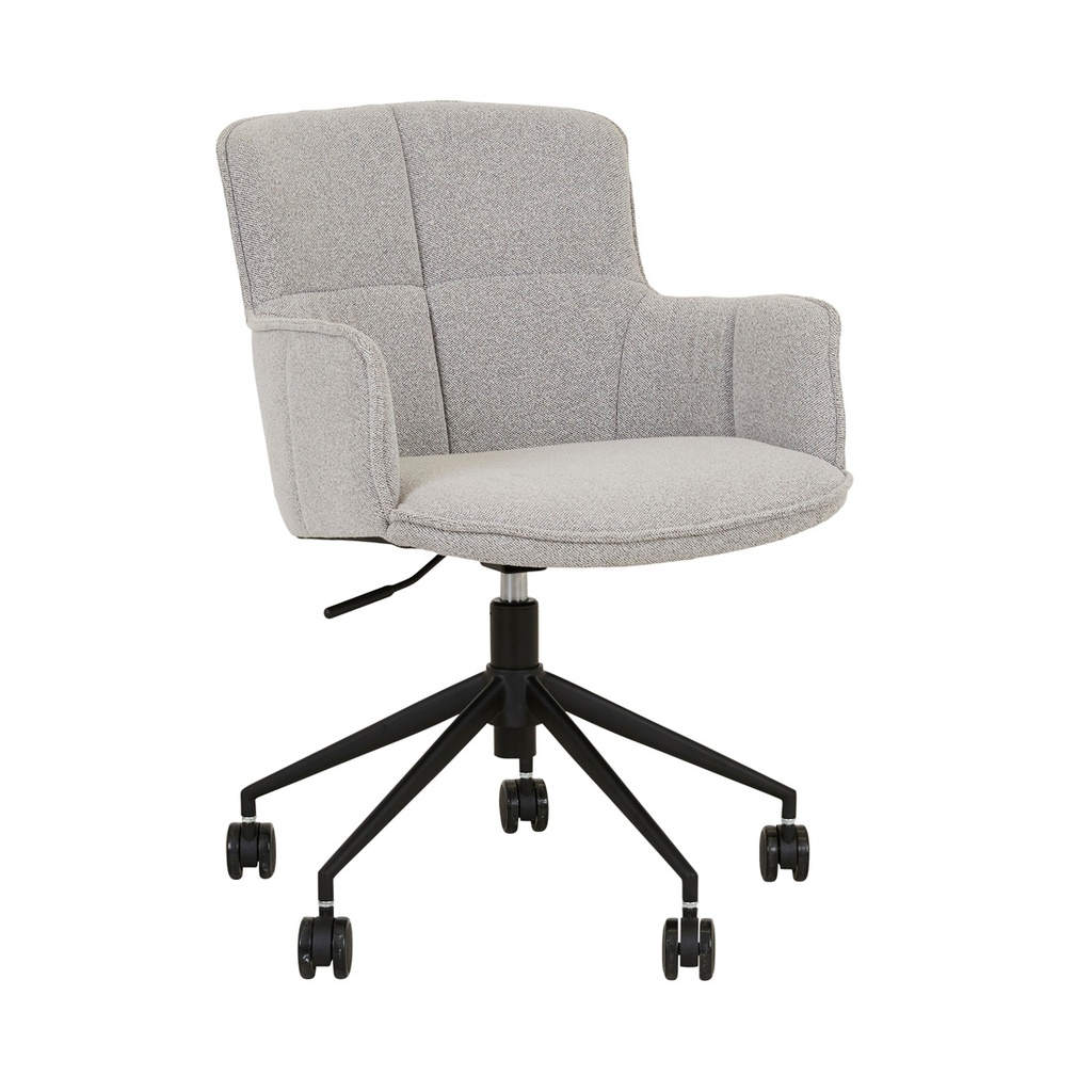 [WALTER-OFFICE-CHAIR-ASH-SPECKLE-BLACK-METAL-CH-WALT-OFF-BLACK-METAL] Walter Office Chair - Ash Speckle - Black Metal