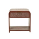 Chloe Arc Bedside - Brick - Paprika Weave